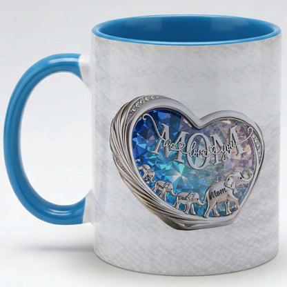 Elephant Family Love Mug – Personalized Parents Coffee Mug Gift