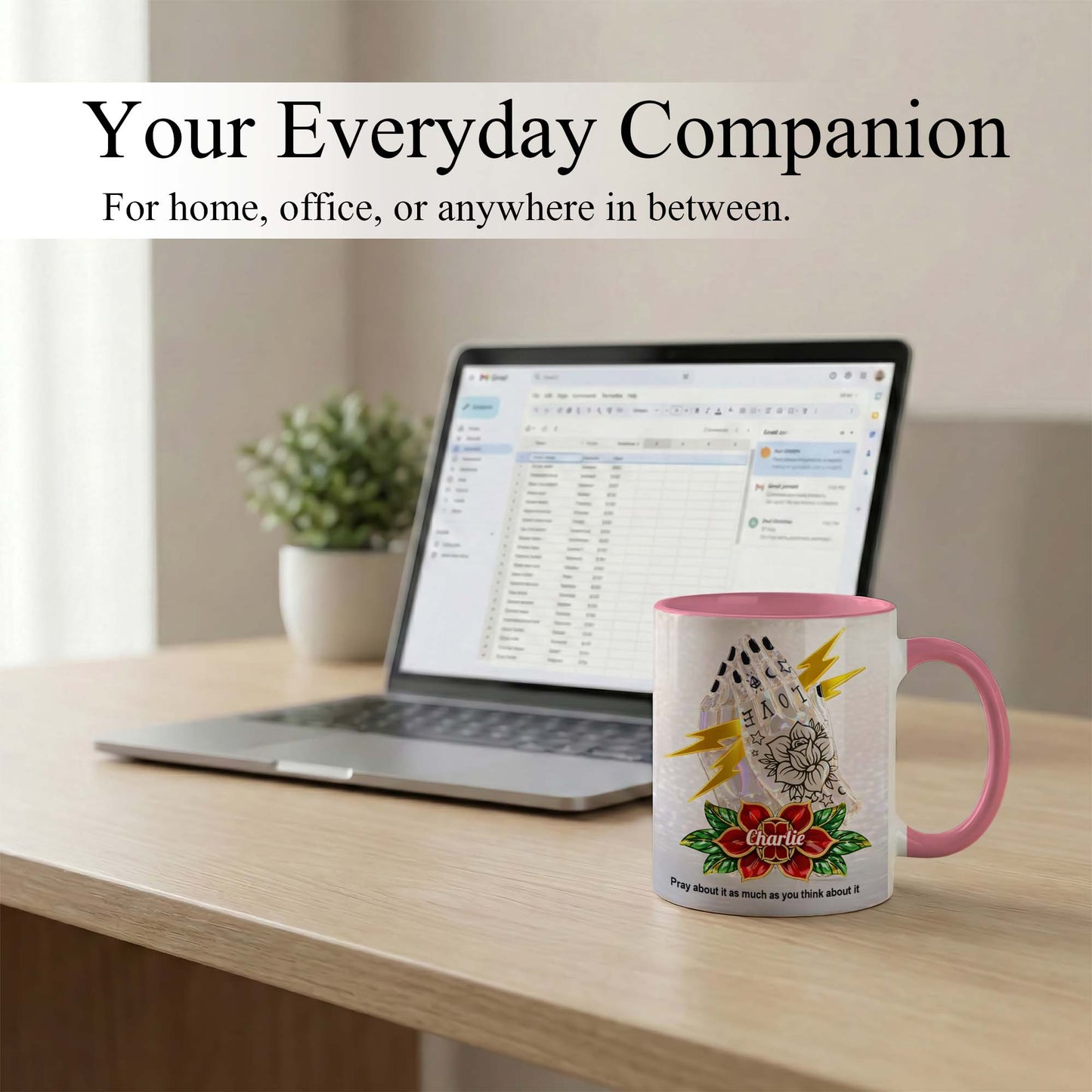 Inspirational Christian Mug – Personalized Prayer Quote Coffee Cup