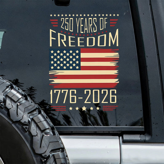 USA 250th Anniversary Car Window Decal Sticker