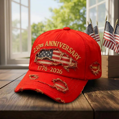 USA 1776 - 2026 Anniversary Baseball Hat, 250th Freedom Cap