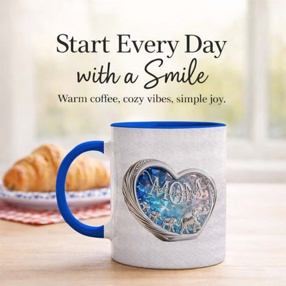 Elephant Family Love Mug – Personalized Parents Coffee Mug Gift
