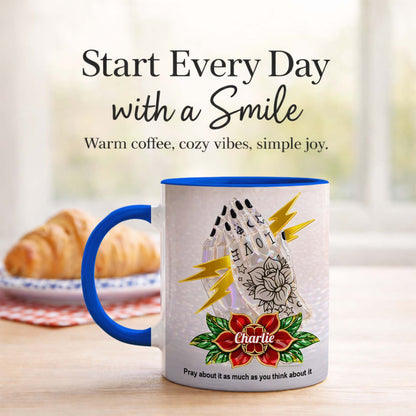 Inspirational Christian Mug – Personalized Prayer Quote Coffee Cup