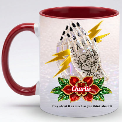 Inspirational Christian Mug – Personalized Prayer Quote Coffee Cup