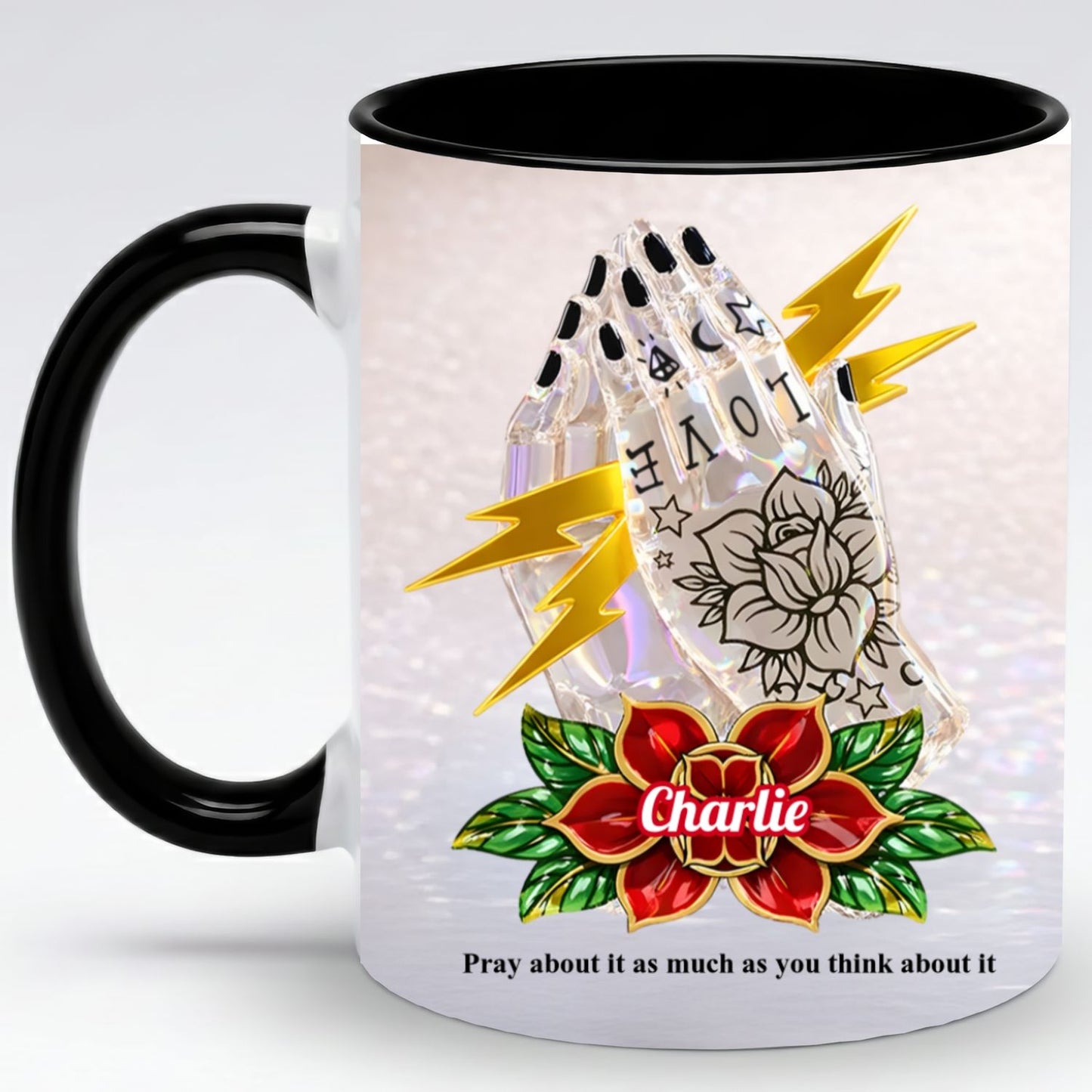 Inspirational Christian Mug – Personalized Prayer Quote Coffee Cup