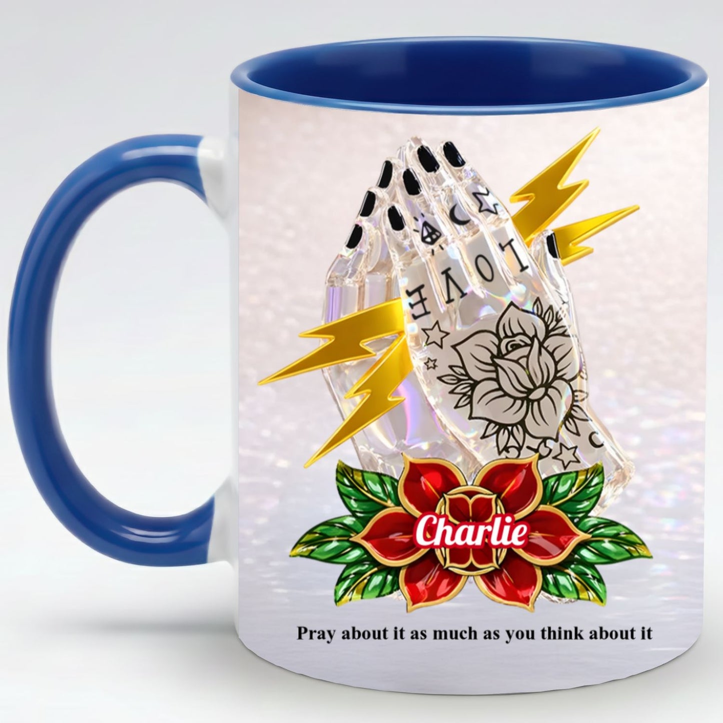 Inspirational Christian Mug – Personalized Prayer Quote Coffee Cup