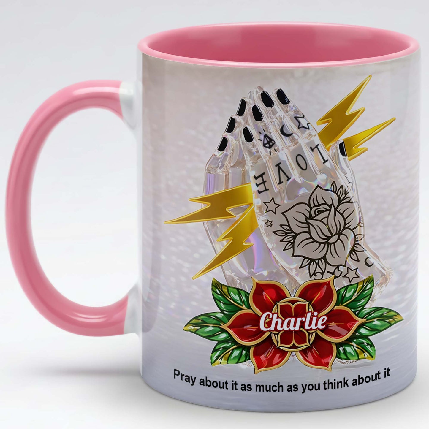 Inspirational Christian Mug – Personalized Prayer Quote Coffee Cup