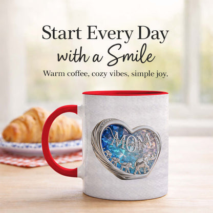 Elephant Family Love Mug – Personalized Parents Coffee Mug Gift