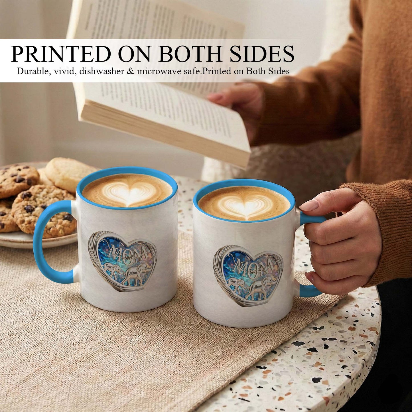 Elephant Family Love Mug – Personalized Parents Coffee Mug Gift