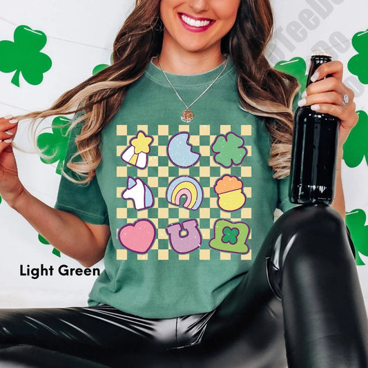Comfort Colors® Lucky Charm Shirt,Shamrock Rainbow Shirt, St Patricks Day Shirt,St Patricks Shirt,Lucky Shirt,St Patty's Good Luck Shirt