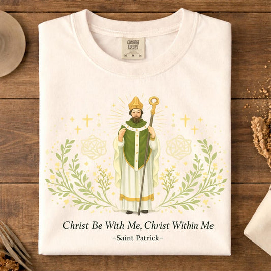 Saint Patrick Christian Shamrock Shirt, Catholic Faith Inspired St Patrick’s Day T Shirt