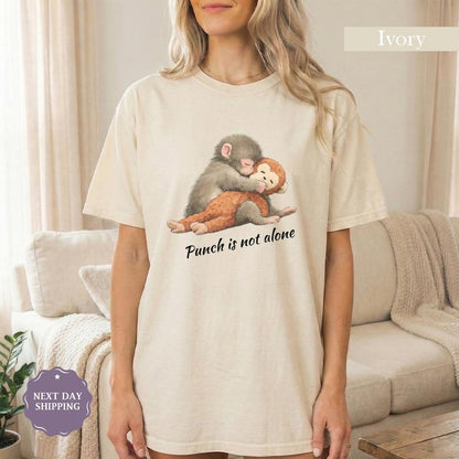 Viral Sad Monkey Shirt, Punch The Monkey Tee, Ichikawa Zoo Macaque, Emotional Support Stuffed Animal, Comfort Colors 1717
