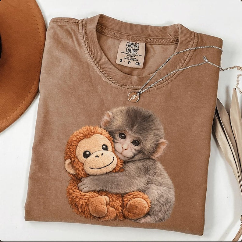 Punch The Monkey Shirt - Viral Baby Macaque Tee