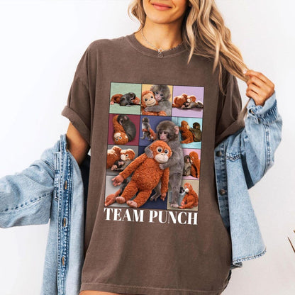 Baby Monkey Punch Shirt, Team Punch Viral Monkey Graphic Tee, Cute Humor Animal Shirt, Lonely Monkey Graphic T Shirt, Monkey Lover Gift