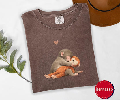 Punch Baby Monkey Shirt, Viral Twitter Monkey Trend Tee, Funny Cute Monkey Graphic T Shirt