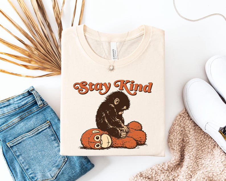 Punch Monkey Stay Kind Shirt Boxy Sweatshirt, I Stand With Punch, Save Punch, Protect Punch, Viral Punch Monkey, Cute Baby Monkey Punch Top