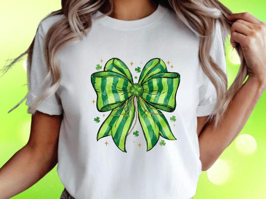 St Patricks Day Shirt Lucky Shamrock Tshirt Cute Saint Patrick's Party Tee Four Leaf Clover T-shirt Irish Retro Shenanigans