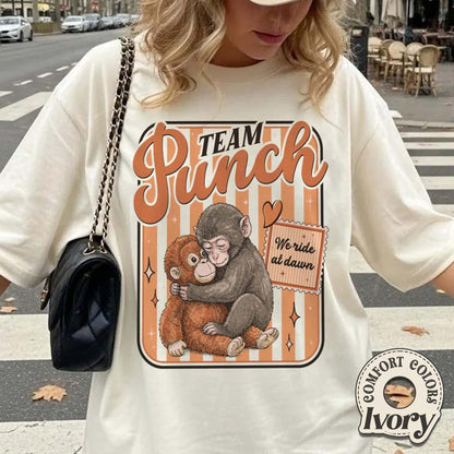 Monkey Punch Graphic Tee, Emotional Support Animal Shirt