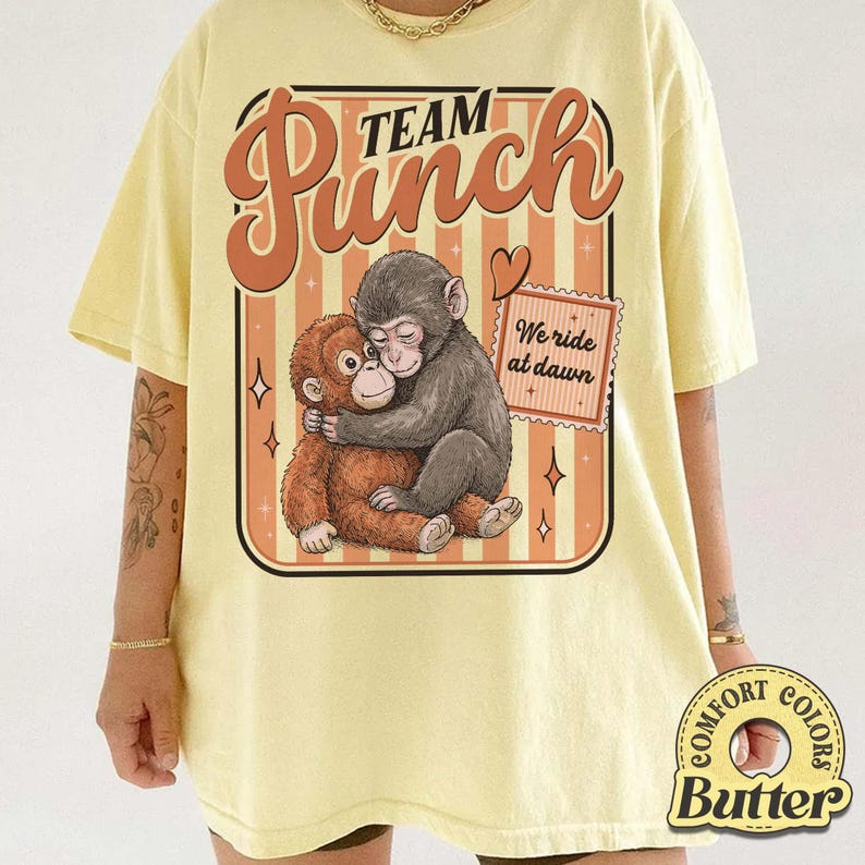 Monkey Punch Graphic Tee, Emotional Support Animal Shirt