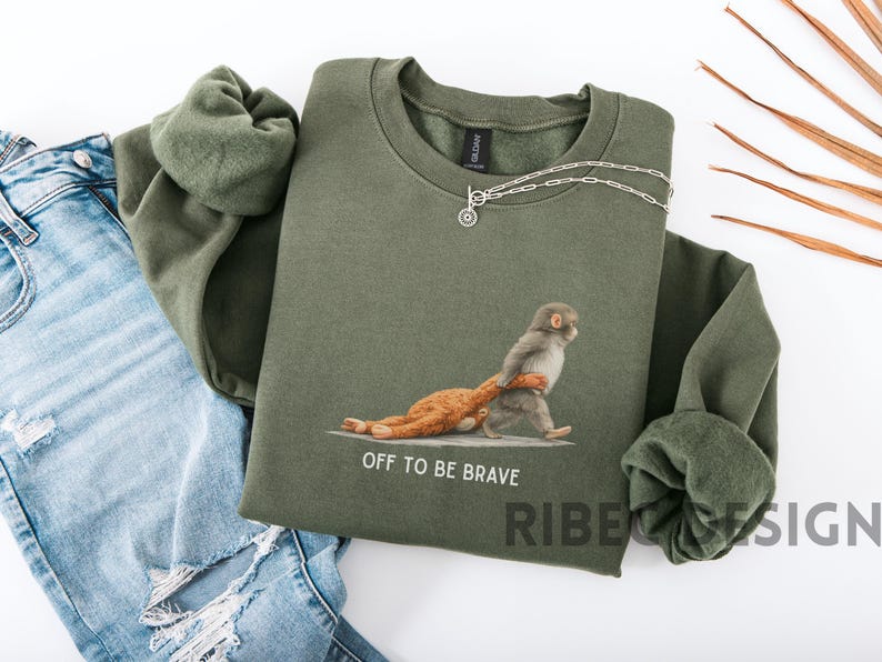 Off To Be Brave Comfort Colors Monkey Punch Shirt, Viral Baby Monkey Plush Meme Tee, Team Punch T-Shirt, Baby Monkey Punch Shirt