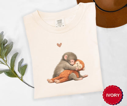 Punch Baby Monkey Shirt, Viral Twitter Monkey Trend Tee, Funny Cute Monkey Graphic T Shirt