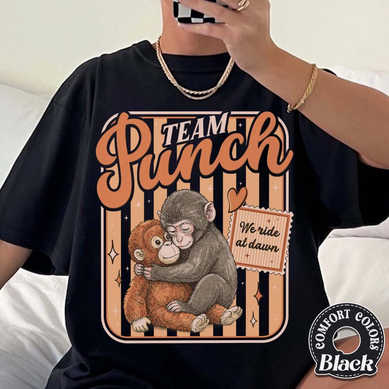 Monkey Punch Graphic Tee, Emotional Support Animal Shirt