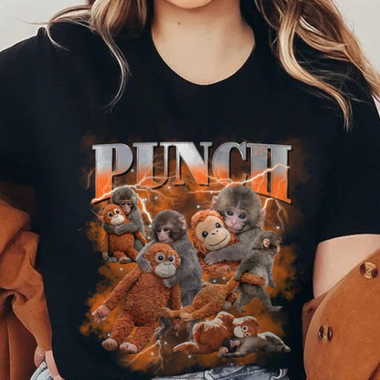 Baby Monkey Punch Shirt Team Punch T Shirt Protect Baby Monkey Punch Graphic Tee Viral Baby Monkey Punch Shirt