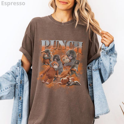 Baby Monkey Punch Shirt Team Punch T Shirt Protect Baby Monkey Punch Graphic Tee Viral Baby Monkey Punch Shirt