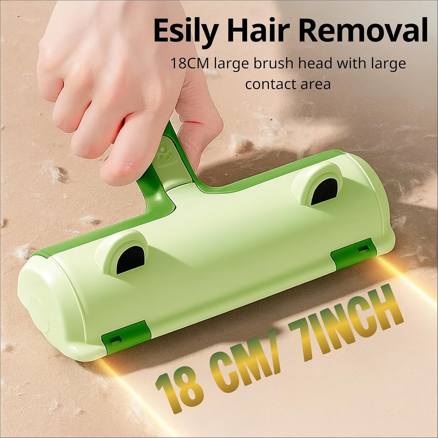 Premium Roller Pet Hair Remover, Reusable Lint Roller for Pet Hair, Couch Roller for Pet Hair Cleaner, Animal Hair Remover for Furniture, Couch Dog Fur Remover from Clothes