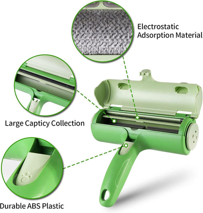 Premium Roller Pet Hair Remover, Reusable Lint Roller for Pet Hair, Couch Roller for Pet Hair Cleaner, Animal Hair Remover for Furniture, Couch Dog Fur Remover from Clothes