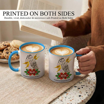 Inspirational Christian Mug – Personalized Prayer Quote Coffee Cup