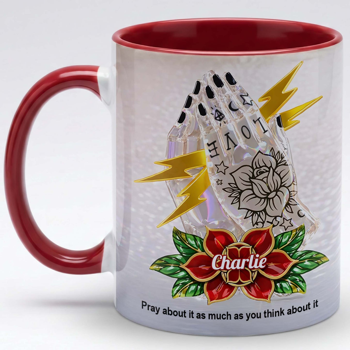 Inspirational Christian Mug – Personalized Prayer Quote Coffee Cup